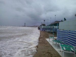 La violenta mareggiata che ha colpito la Romagna nel febbraio scorso