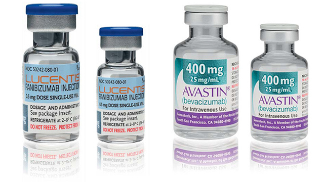 I due farmaci a confronto, Avastin e Lucentis