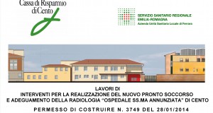 Il progetto del nuovo Pronto Soccorso di Cento, in provincia di Ferrara