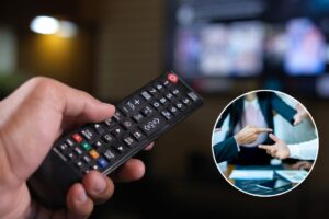 telecomando tv e litigio
