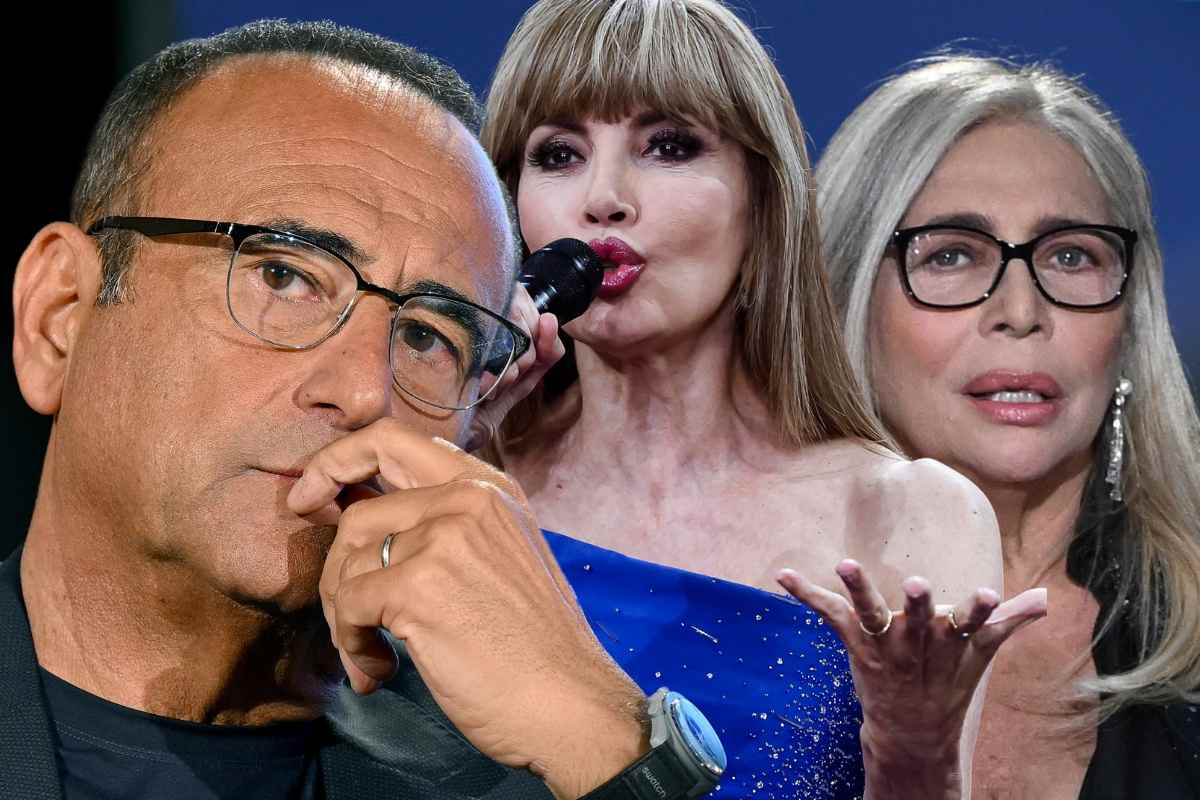 Carlo Conti, Milly Carlucci e Mara Venier
