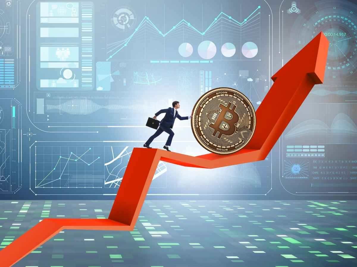 Grafica rialzo valore criptovalute