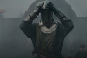 Cavaliere medievale in armatura