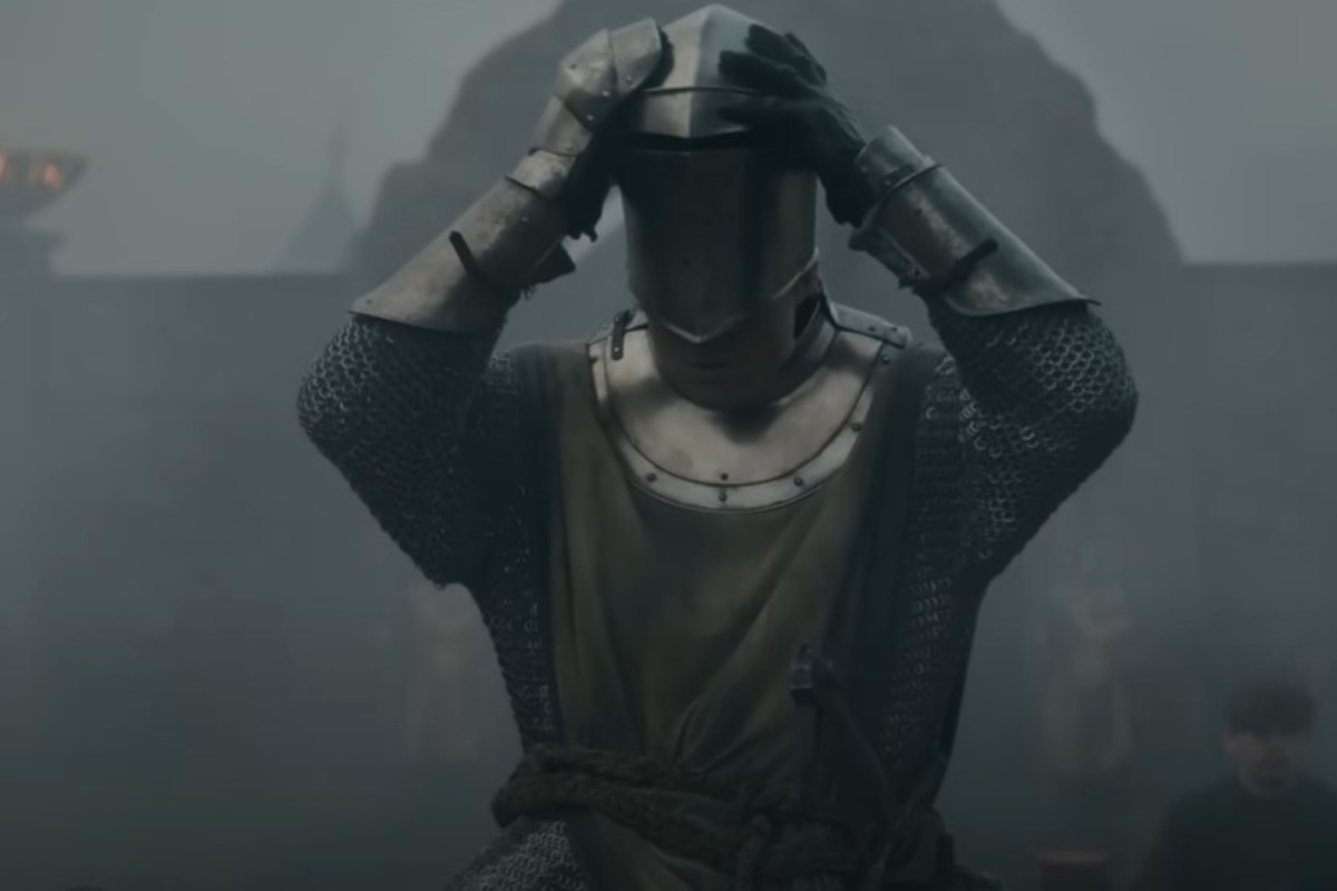 Cavaliere medievale in armatura